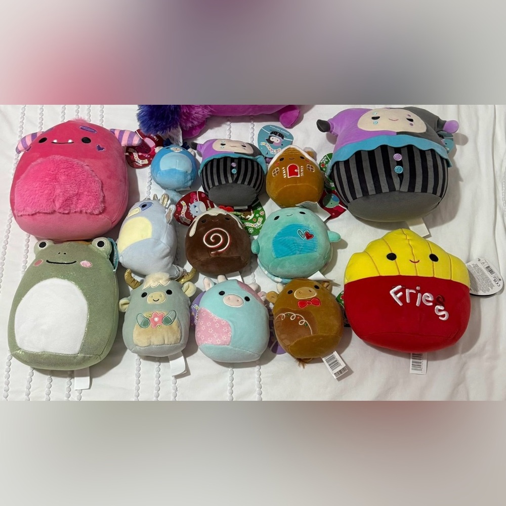 Bundle of 13 Hard to Find Squishmallows